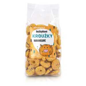 ALLNATURE Kroužky karamelové 80 g