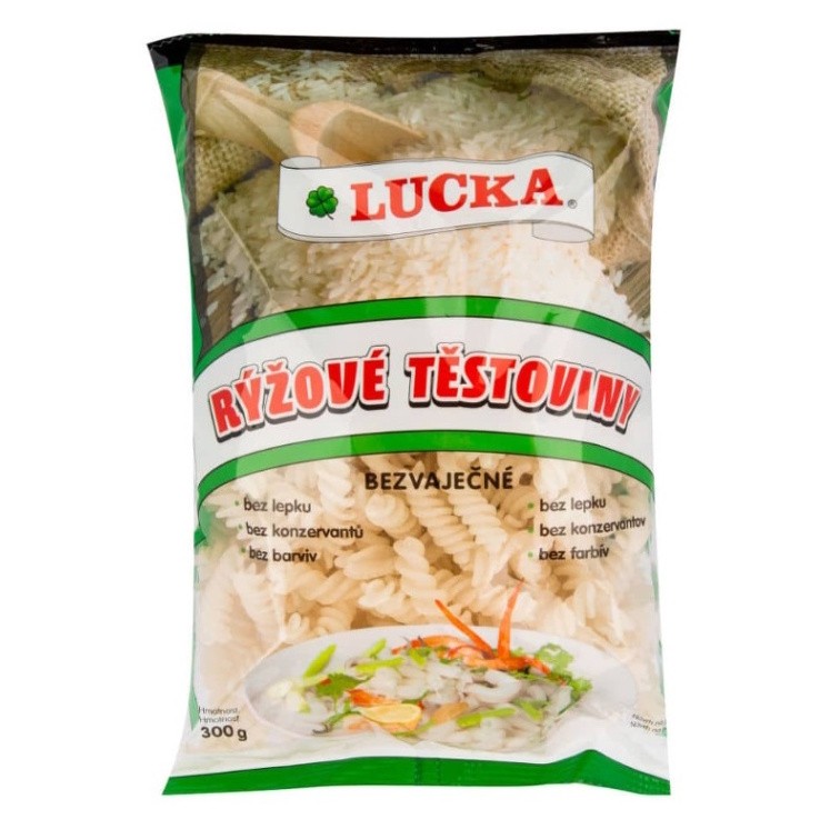 LUCKA Těstoviny rýžové vřetena 300 g