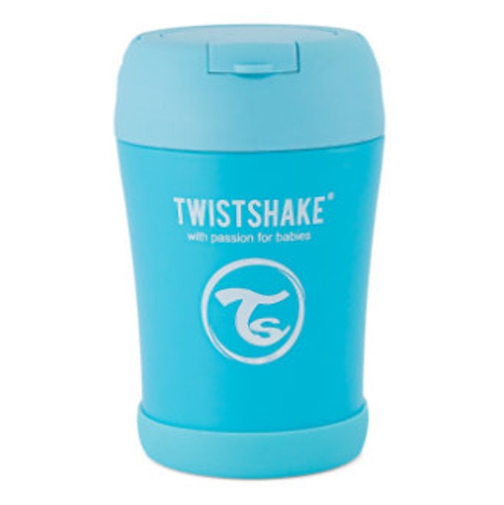 TWISTSHAKE Termoska na jídlo pastelově modrá 350 ml