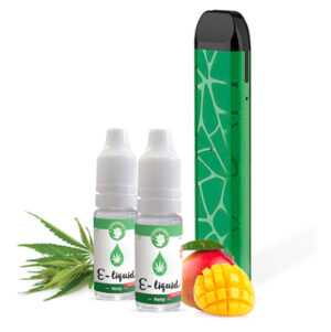 ZELENÁ ZEMĚ CBD vaporizační balíček vaporizační pero + 2 x liquid