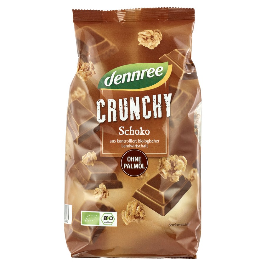 DENNREE Granola s mléčnou čokoládou BIO 750 g