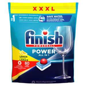 FINISH Power All in 1 Kapsle do myčky nádobí Lemon Sparkle 80 ks