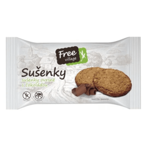 FREEVILLAGE Sušenky ovesné s čokoládou bez lepku 50 g