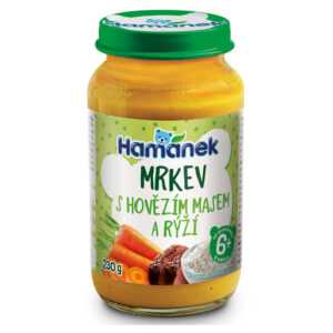 HAMÁNEK Mrkev s hovězím masem a rýží 8m+ 230 g