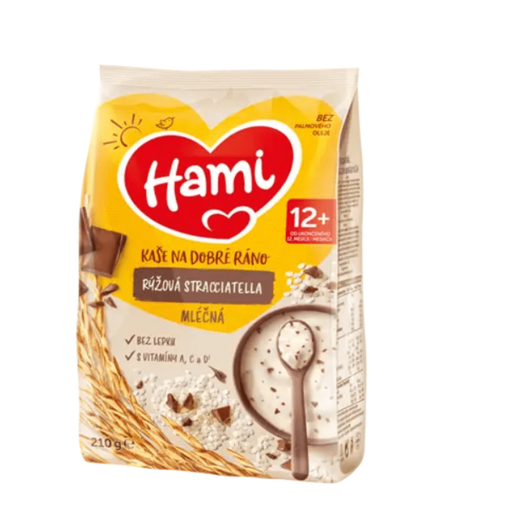 HAMI DR mléčná kaše rýžová stracciatella 12m+ 210 g