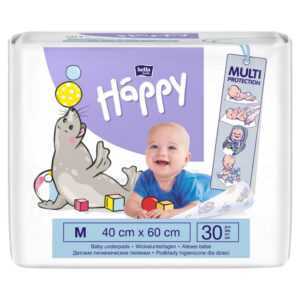 BELLA HAPPY Baby dětské hygienické podložky 40x60 cm 30 kusů