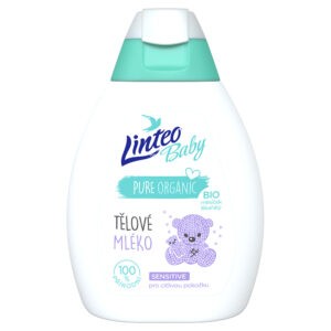 LINTEO Baby Tělové mléko s Bio měsíčkem lékařským 250 ml