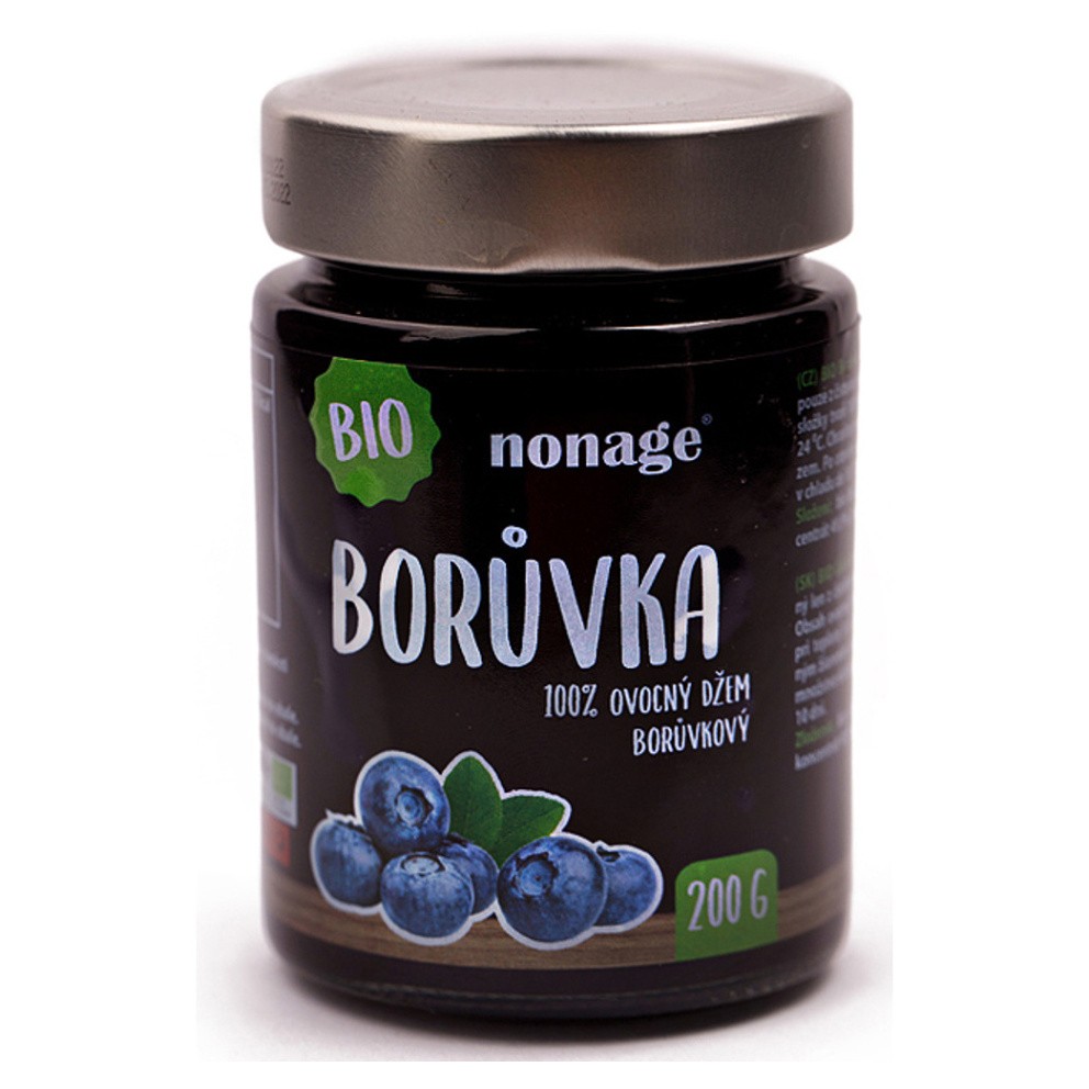 NONAGE Borůvkový ovocný džem premium BIO 200 g