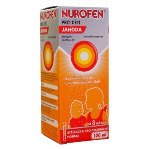 NUROFEN Pro děti jahoda suspenze 20 mg/ml 100 ml