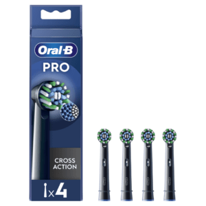 ORAL-B EB 50-4 PRO Cross Action Black Kartáčkové hlavy 4 kusy