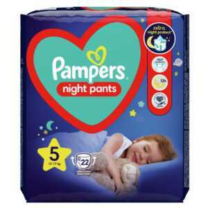 PAMPERS Pants Night 5 kalhotkové plenky 12-17 kg 22 ks