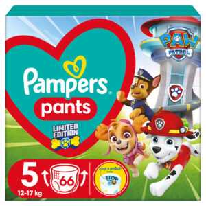 PAMPERS Baby dry edice Paw Patrol vel. 5 plenkové kalhotky 12-17 kg 66 ks