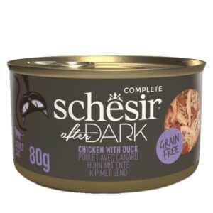 SCHESIR After Dark Wholefood konzerva pro kočky kuře a kachna 80 g