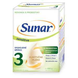 SUNAR Sensitive 3 pokračovací kojenecké mléko 12m+ 500 g