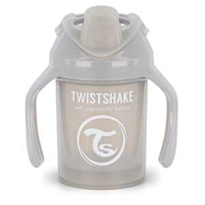 TWISTSHAKE Učící netekoucí hrnek pastelově šedý 230 ml