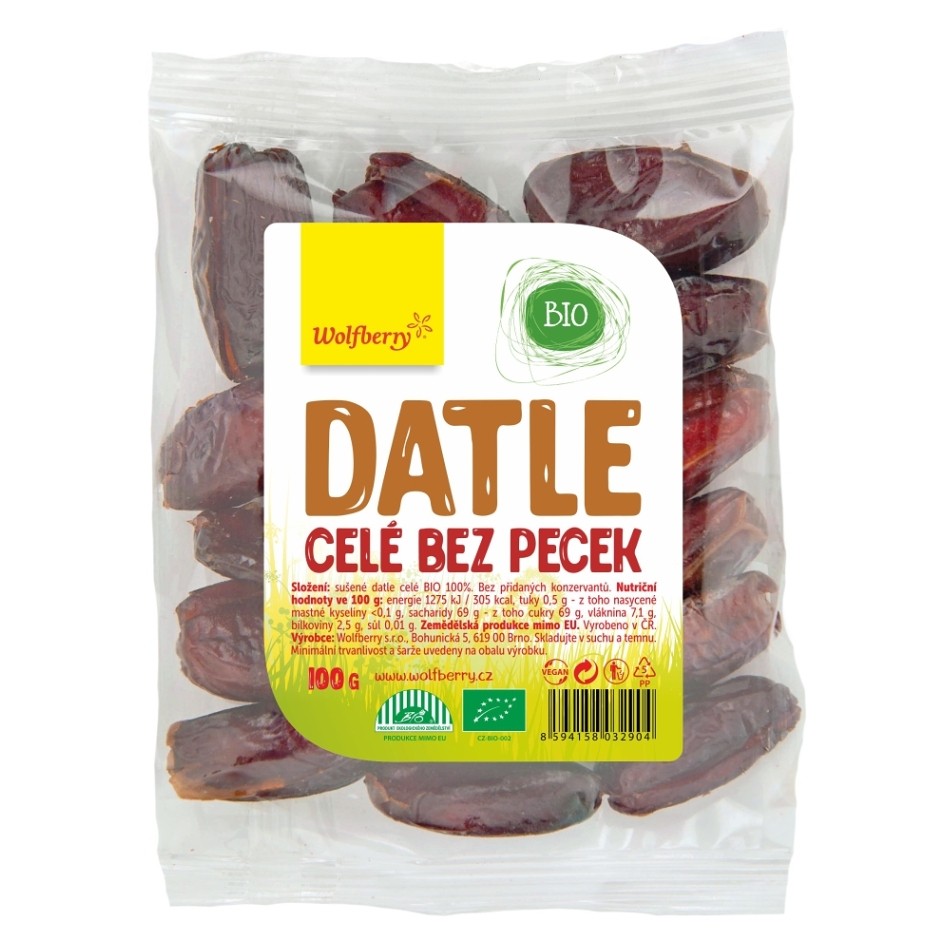 WOLFBERRY Datle bez pecek 100 g BIO