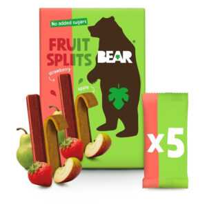 BEAR Fruit splits jahoda a jablko 5 x 20 g