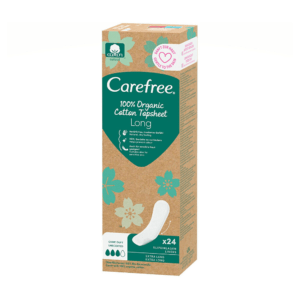 CAREFREE Slipové vložky Organic Cotton Long Varianta 24 ks