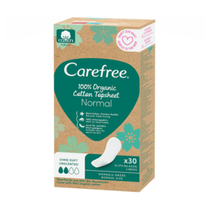 CAREFREE Slipové vložky Organic Cotton Normal Varianta 30 kusů