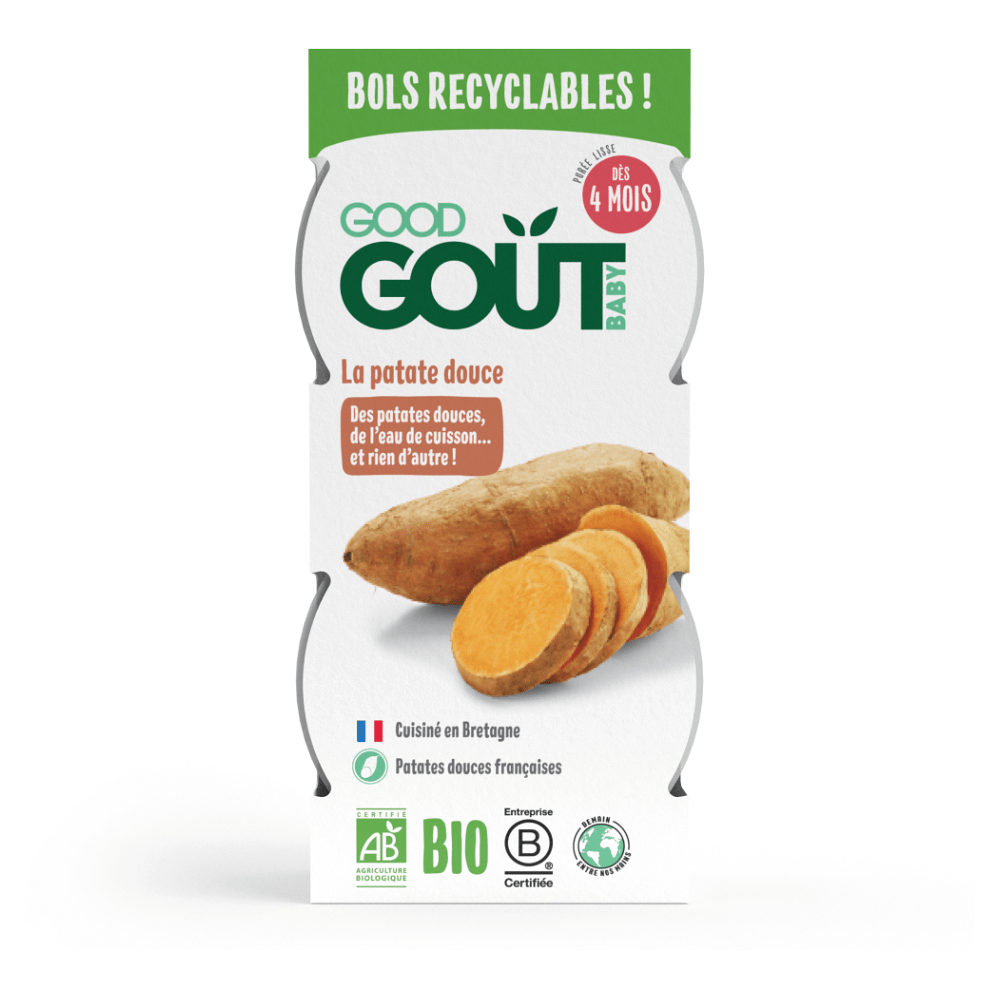 GOOD GOUT Bio batátové pyré  2 x 120 g