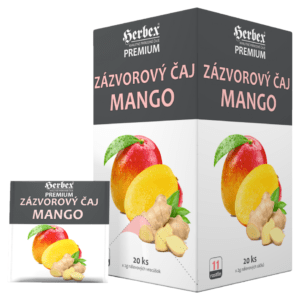 HERBEX Zázvorový čaj mango 20 sáčků