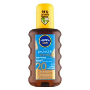 NIVEA Sun Protect & Bronze Olej na opalování podporující zhnědnutí OF 20 200 ml