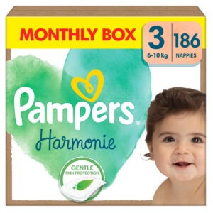 PAMPERS Harmonie pleny M box S3 186 kusů