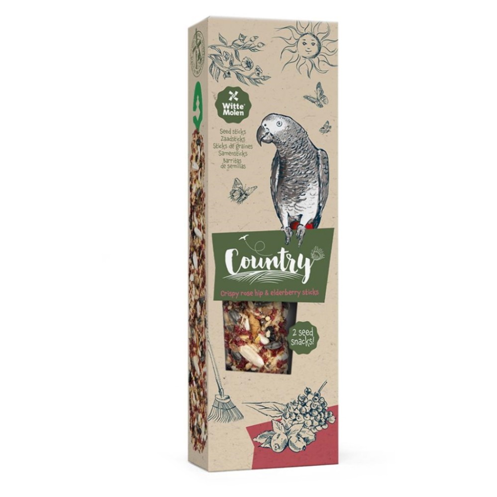 WITTE MOLEN Country Sticks tyčinky pro velký papoušky 140 g