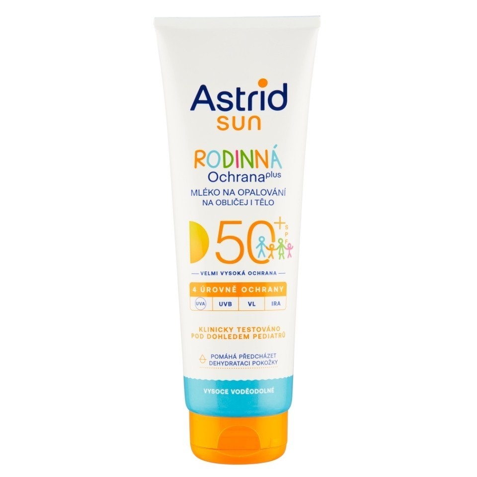 Astrid Sun Rodinná ochrana opalovací mléko SPF50+ 250 ml