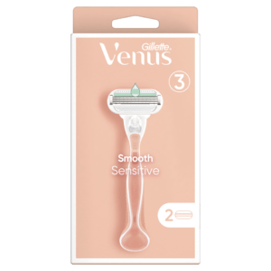 GILLETTE Venus Smooth Sensitive Holící strojek + Náhradní hlavice 2 ks