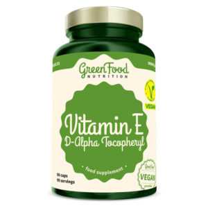 GREENFOOD NUTRITION Vitamin E d-alpha tocopheryl 90 kapslí