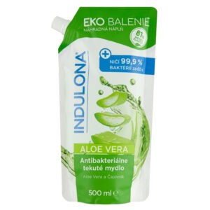 INDULONA  Antibakteriální tekuté mýdlo Aloe Vera náhradní náplň 500 ml