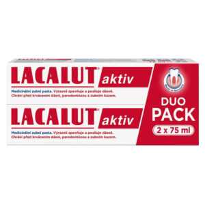 LACALUT Aktiv Zubní pasta duopack 2 x 75 ml