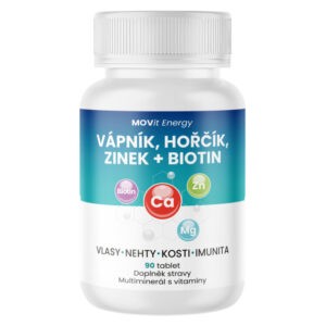 MOVIT ENERGY Vápník Hořčík Zinek Biotin 90 tablet