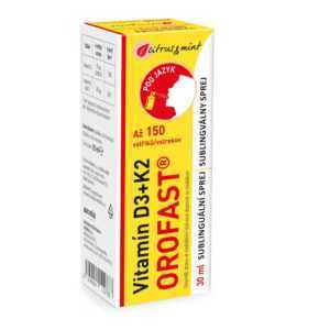 OROFAST Vitamín D3 + K2 sublinguální sprej 30 ml