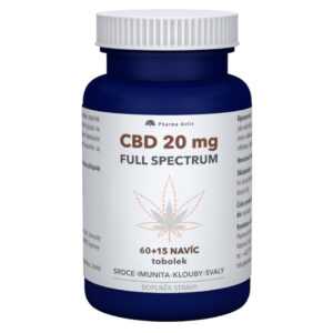 PHARMA ACTIV CBD full spectrum 20 mg 60 + 15 tobolek