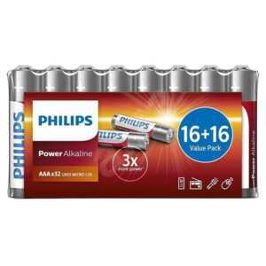 PHILIPS LR03P32FV/10 Power Alkaline mikrotužkové baterie 32 kusů