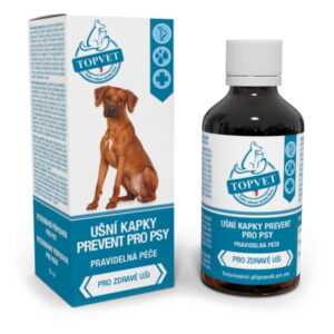 TOPVET Prevent ušní kapky pro psy 50 ml