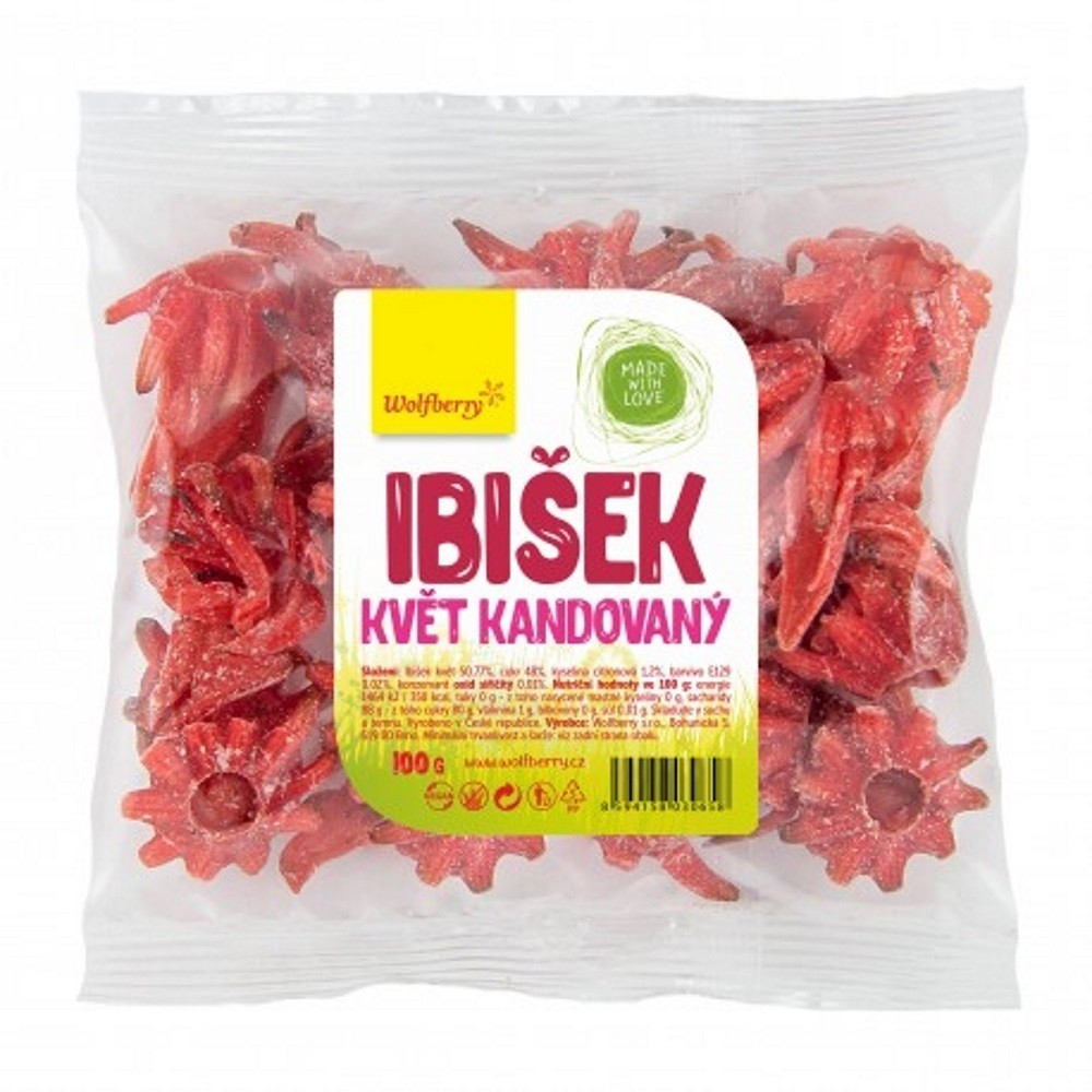 WOLFBERRY Květ Ibišku kandované plátky 100 g