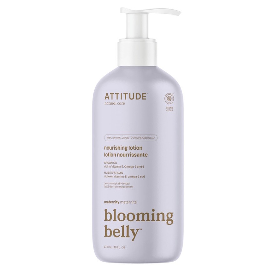 ATTITUDE Blooming Belly přírodní vyživující tělové mléko nejen pro těhotné s arganem 473 ml