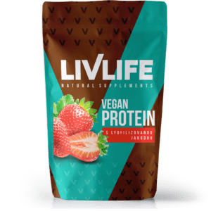 LIVLIFE Vegan protein s lyofilizovanou jahodou 245 g