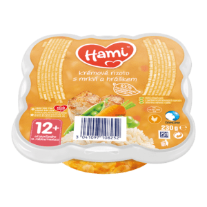 HAMI Malý Gurmán krémové rizoto s mrkví a hráškem 230 g