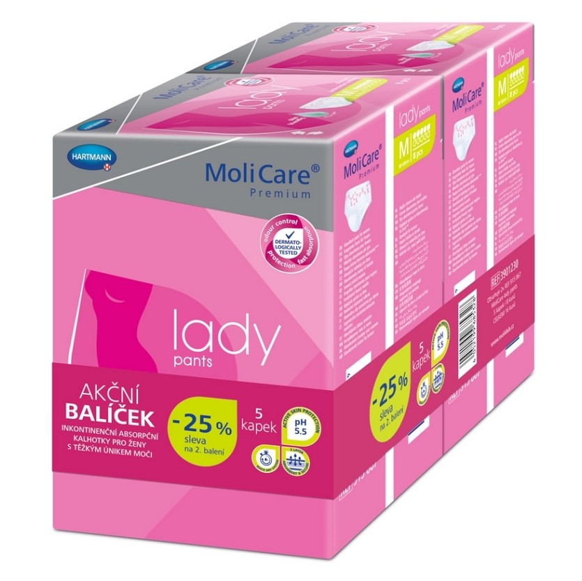 MOLICARE Lady pants inkontinenční kalhotky  5 kapek L 2x7 kusů