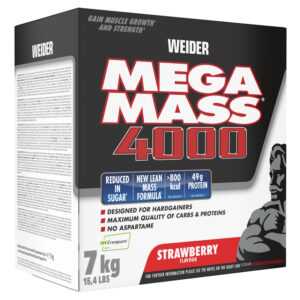 WEIDER Mega Mass 4000 Gainer jahoda 7000 g