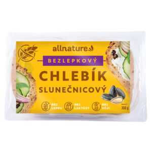 ALLNATURE Bezlepkový chlebík slunečnicový 350 g