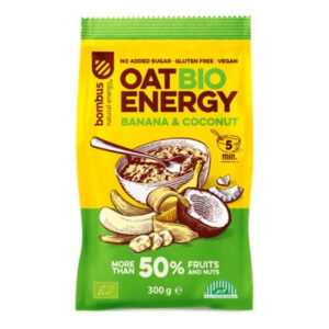 BOMBUS Oat energy banana & coconut ovesná kaše 65 g BIO