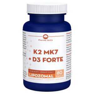 PHARMA ACTIV Lipozomal K2 MK7 + D3 forte 60 tobolek