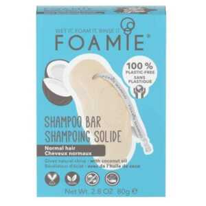 FOAMIE Tuhý šampon pro normální vlasy Shake Your Coconuts 80 g